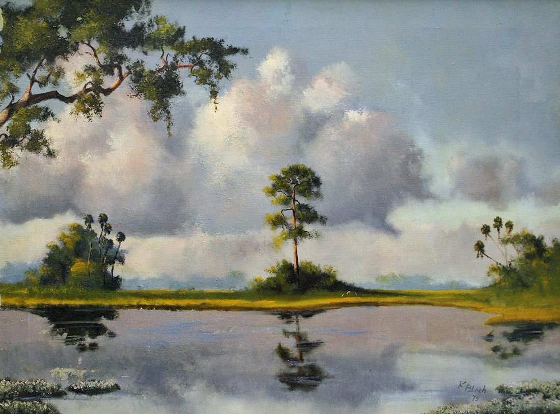 RAY BLOCH FLORIDA PAINTING (1 of 5)