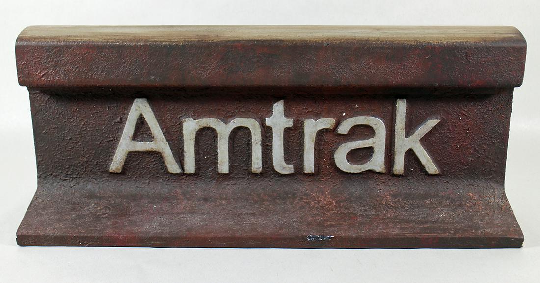 AMTRAK RAILROAD PROTOTYPE DISPLAY MONUMENT SIGN (1 of 3)