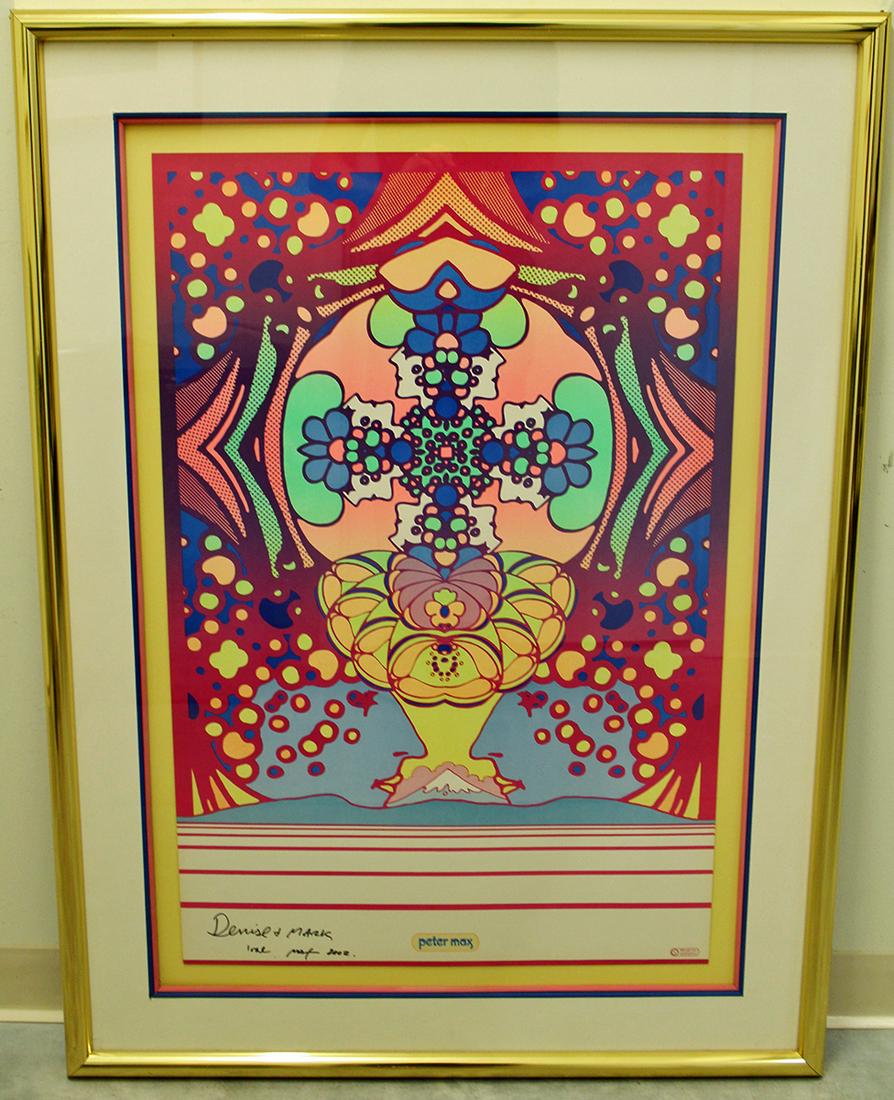 PETER MAX 2000 LIGHT YEARS SIGNED POSTER (1 of 3)