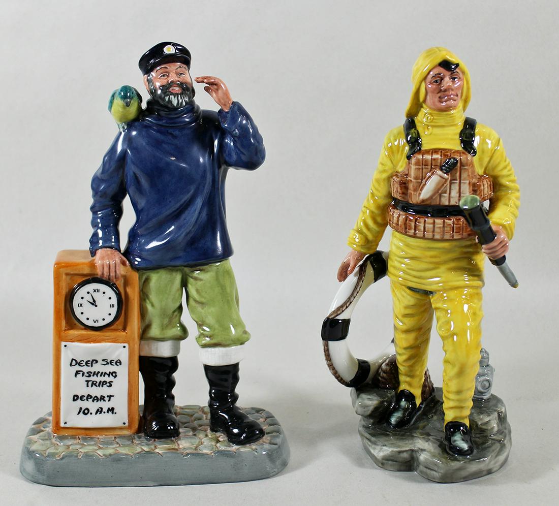 (2) ROYAL DOULTON THE LIFEBOAT MAN & ALL ABOARD (1 of 3)