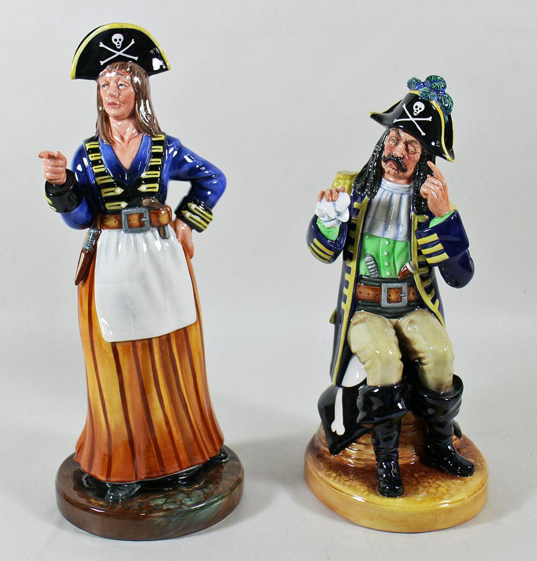 (2) ROYAL DOULTON PIRATE MAID & PIRATE KING (1 of 3)