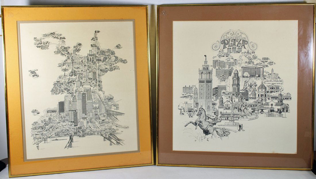 (2) BOB HOLLOWAY KANSAS CITY LITHOGRAPHS (1 of 5)