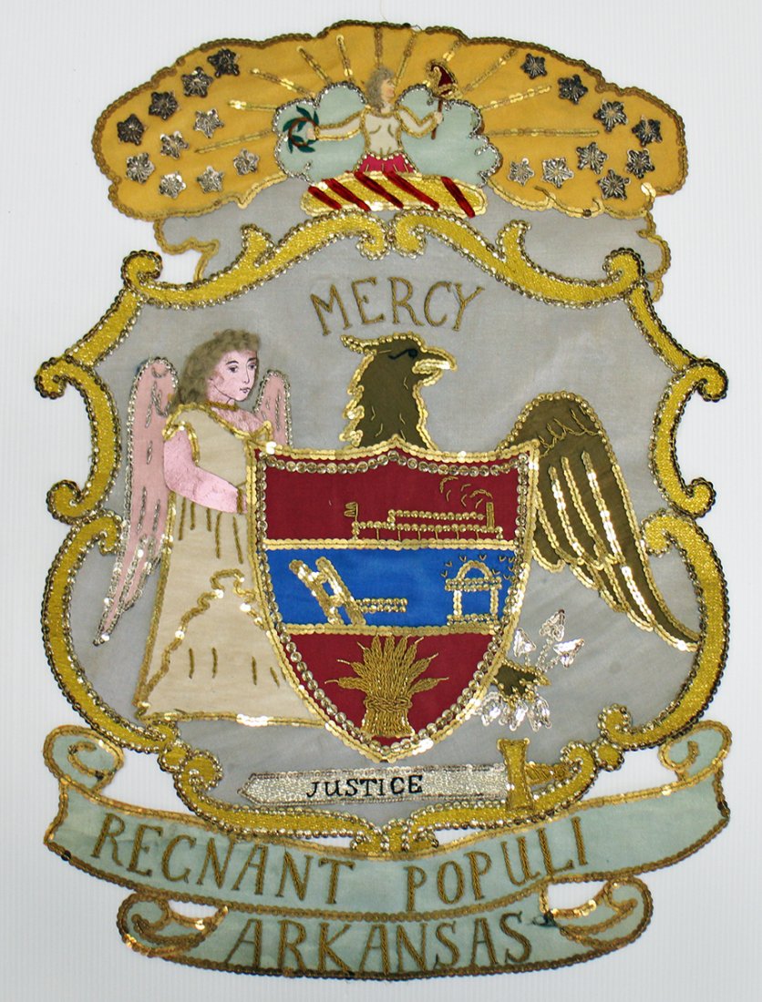 EARLY 20TH CENTURY ARKANSAS STATE BANNER (1 of 4)