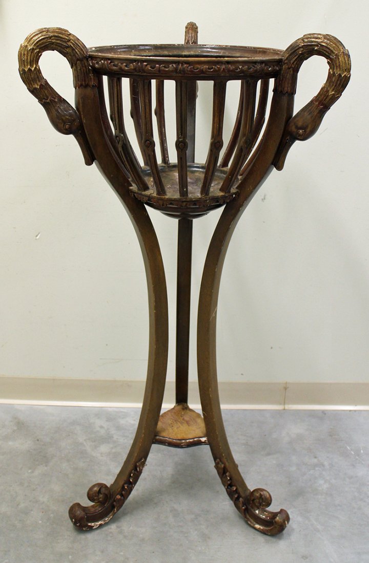 VICTORIAN STYLE WOOD PLANT STAND (1 of 4)