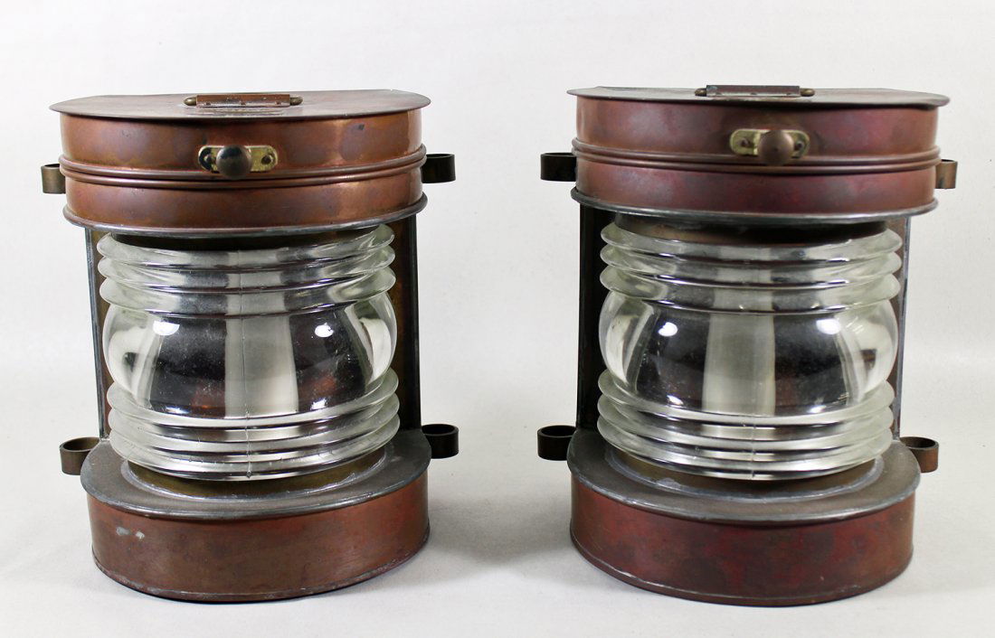 (2) NAUTICAL MASTHEAD LANTERNS (1 of 5)