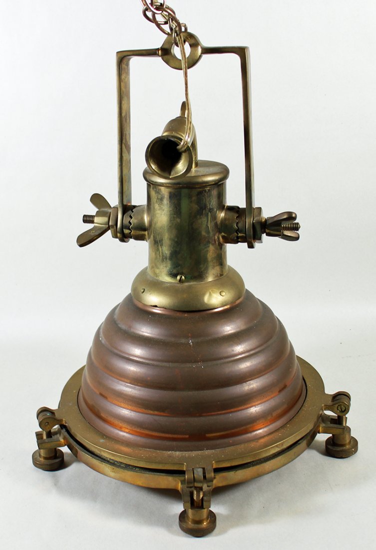 NAUTICAL HANGING CARGO FOX LAMP (1 of 3)