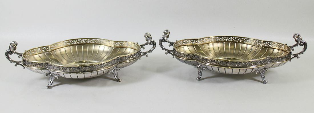 (2) GERMAN 800 SILVER FOOTED CENTERPIECE BOWLS (1 of 5)