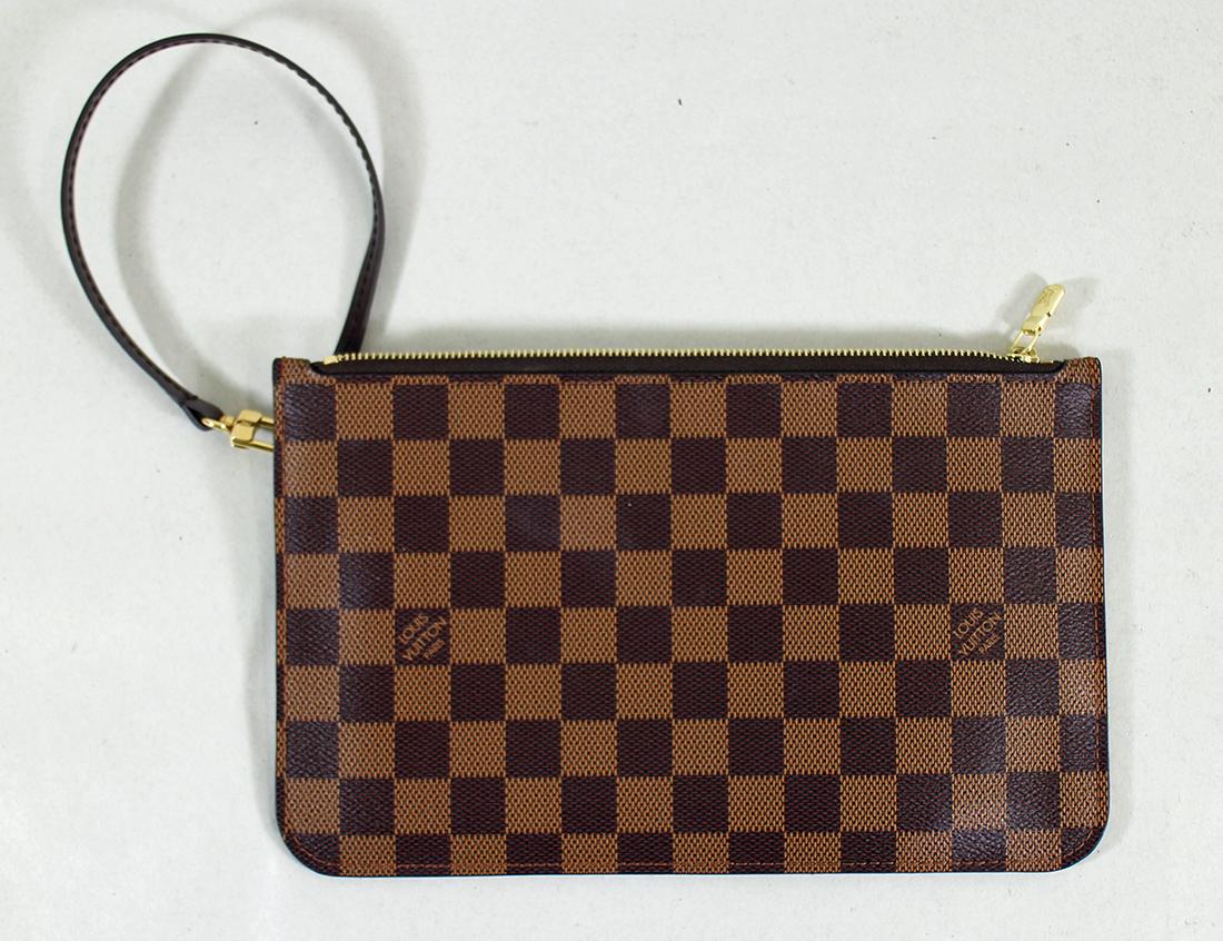 LOUIS VUITTON DAMIER EBENE POUCHETTE TOTE (1 of 4)
