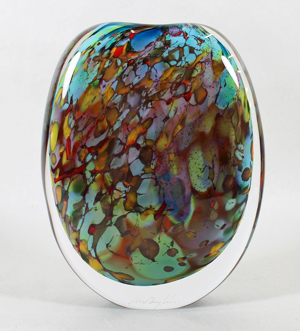 PETER LAYTON ART GLASS VASE (1 of 3)