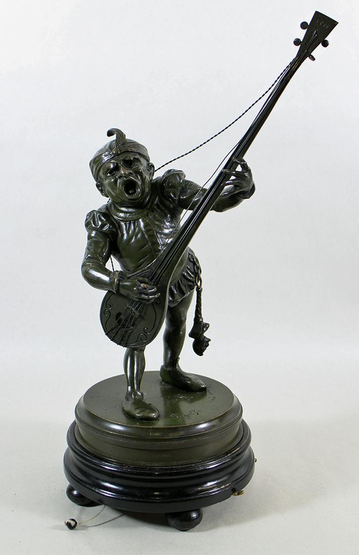 JEAN PIGALLE BRONZE GNOME MUSIC BOX (1 of 6)