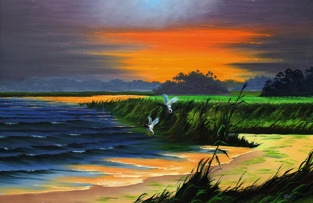 LIVINGSTON ROBERTS HIGHWAYMEN PAINTING (1 of 5)