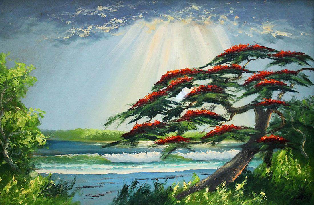 LIVINGSTON ROBERTS HIGHWAYMEN PAINTING (1 of 5)