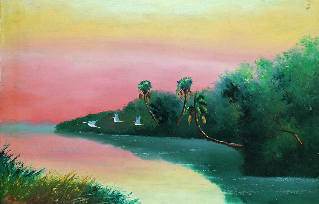 HEZEKIAH BAKER HIGHWAYMEN PAINTING (1 of 4)