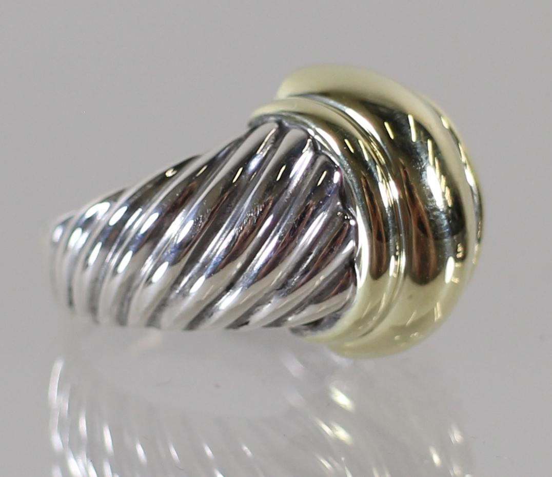 DAVID YURMAN 14K & STERLING RING (1 of 5)