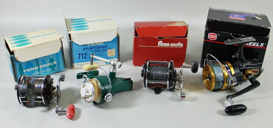 (4) VINTAGE PENN FISHING REELS WITH BOXES (1 of 4)