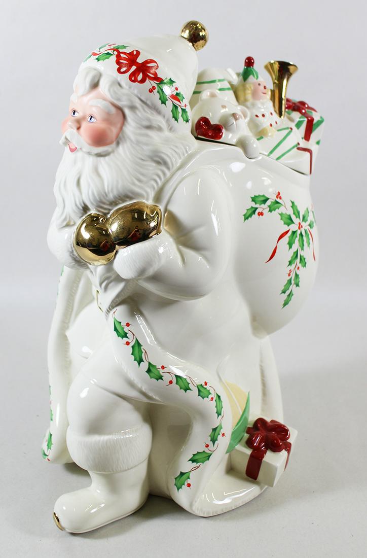 LENOX HOLIDAY SANTA COOKIE JAR WITH BOX (1 of 3)