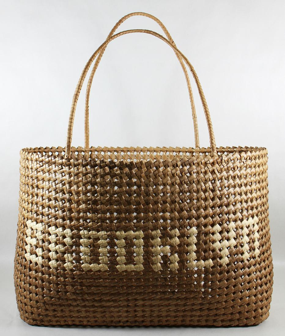 Brooklyn large woven leather cheap satchel