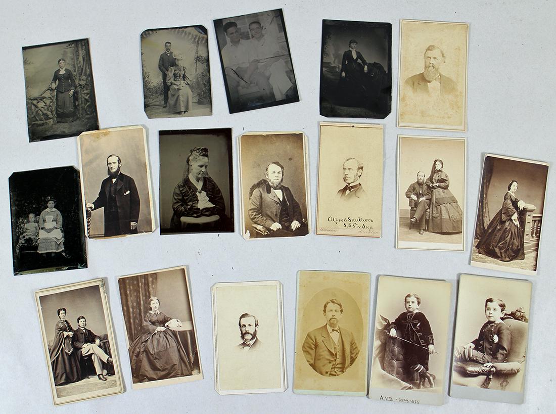ANTIQUE CABINET PHOTOGRAPH & TINTYPE PHOTOS (1 of 3)