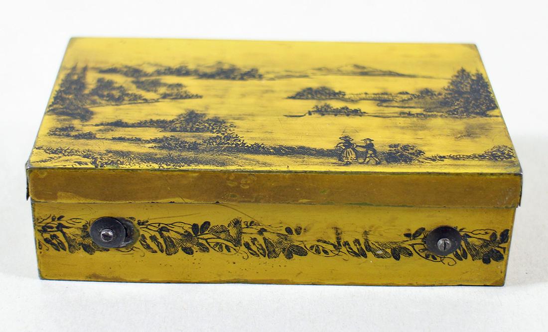 ANTIQUE METAL CYLINDER MUSIC BOX (1 of 4)