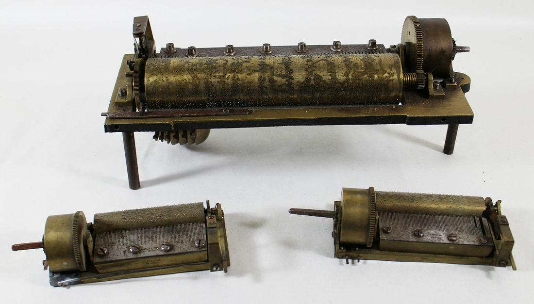 (3) MUSIC BOX CYLINDERS  - OLBRICH (1 of 8)