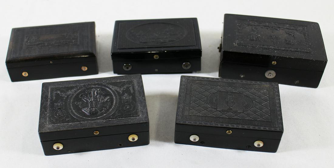 (5) ANTIQUE FRENCH CYLINDER MUSIC BOXES (1 of 5)