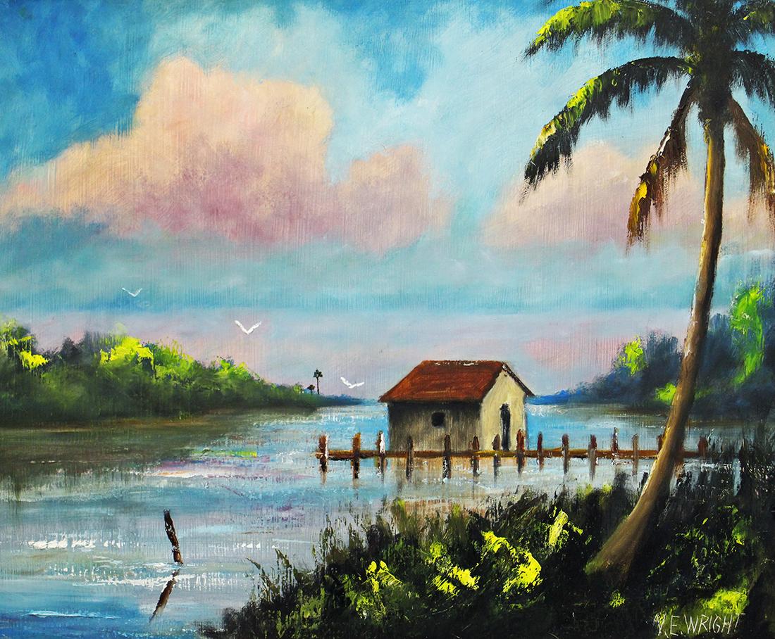 NORMAN WRIGHT FLORIDA PAINTING (1 of 4)