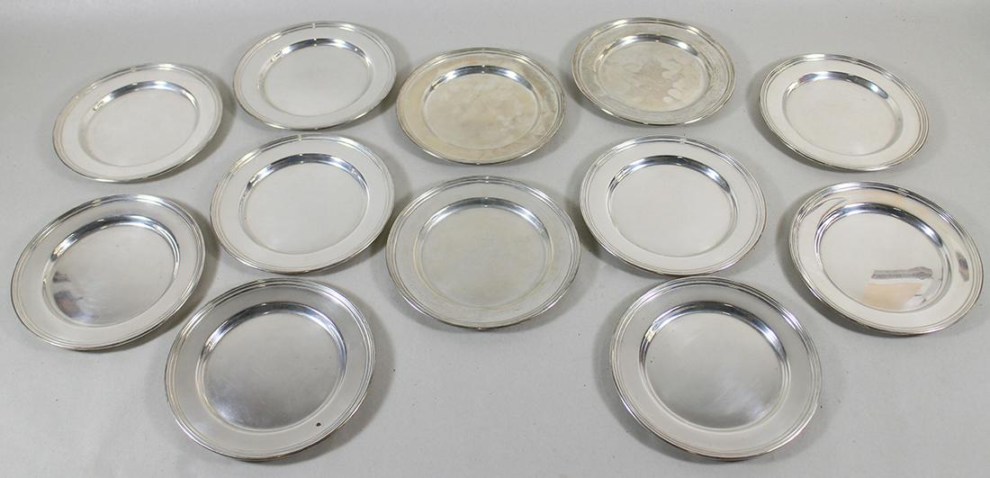 (12) INTERNATIONAL STERLING SILVER PLATES (1 of 3)