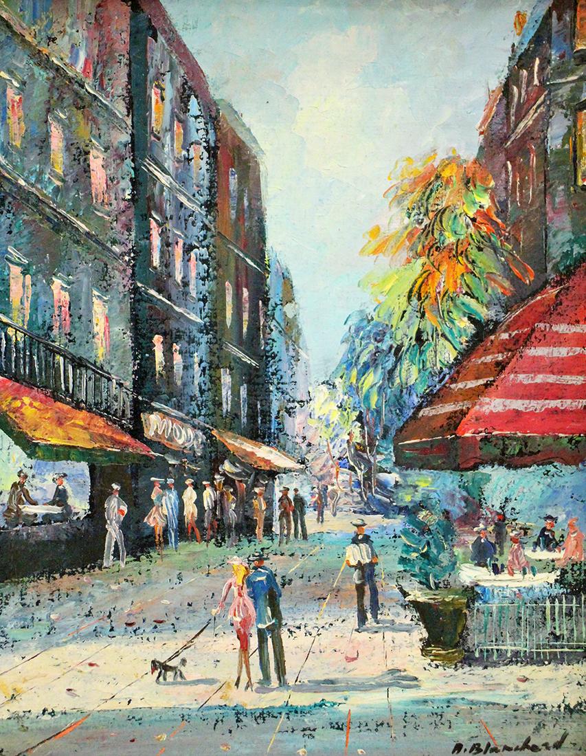 ATTB. ANTOINE BLANCHARD PARIS OIL PAINTING (1 of 4)