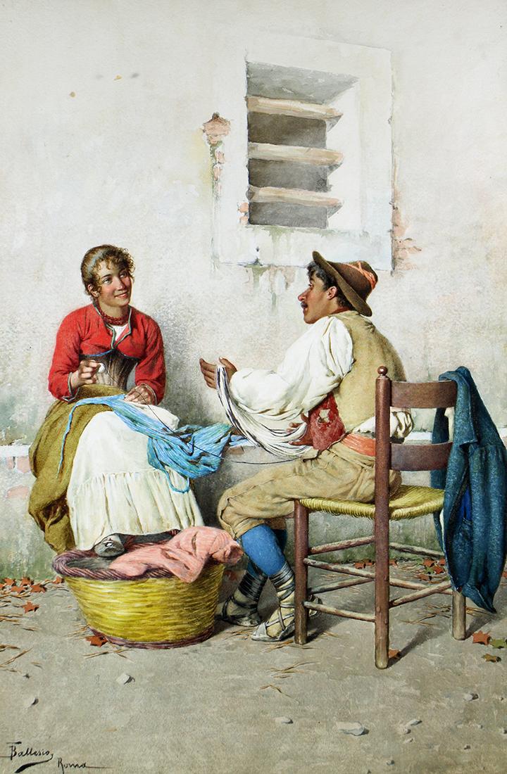 FRANCESCO BALLESIO WATERCOLOR PAINTING (1 of 4)