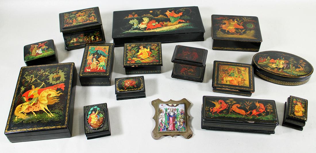 RUSSIAN LACQUER BOX COLLECTION (1 of 6)