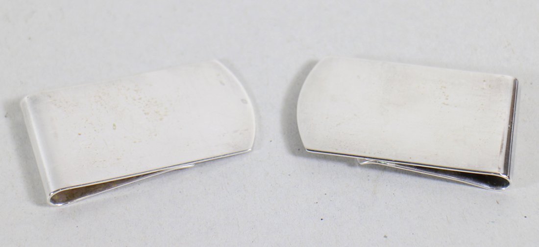(2) STERLING SILVER MONEY CLIPS (1 of 2)