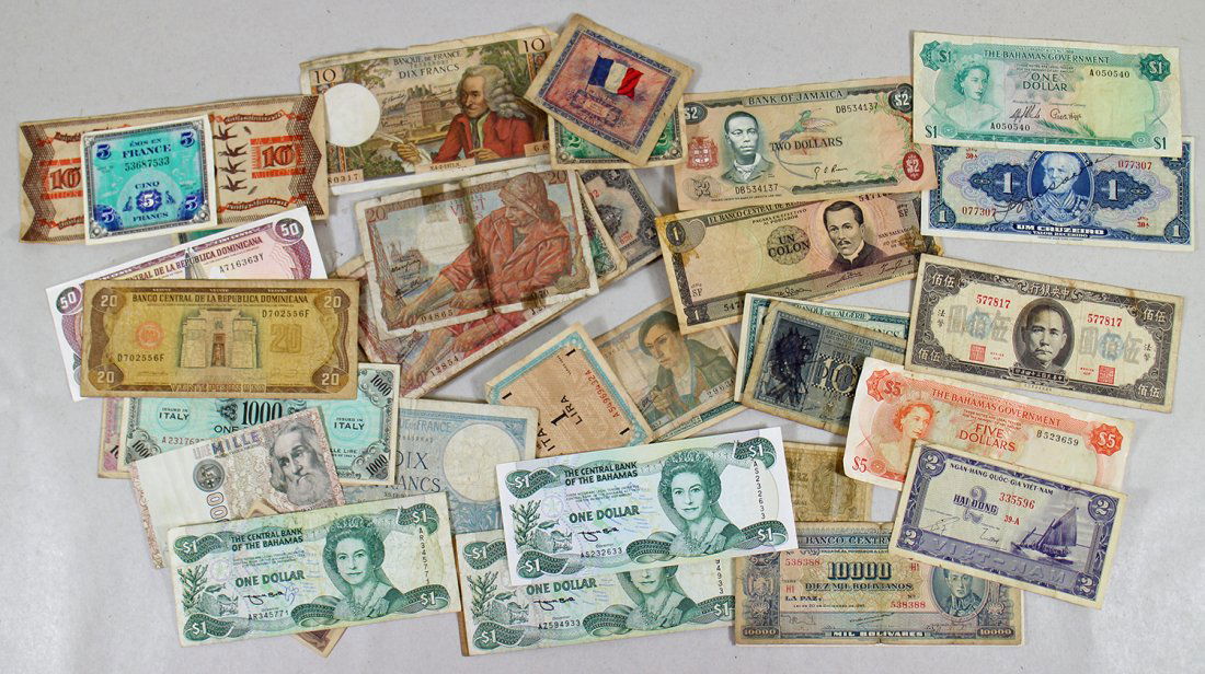 OBSOLETE FOREIGN BANKNOTE CURRENCY (1 of 3)