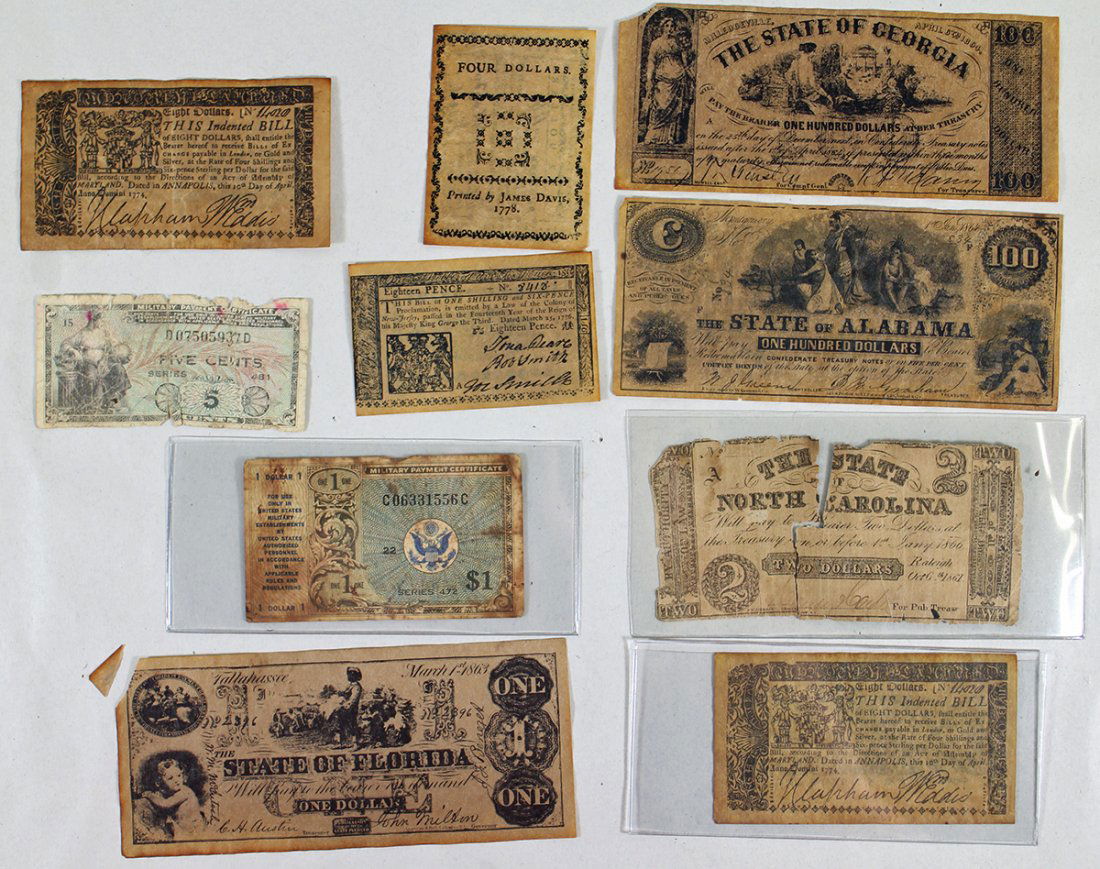 OBSOLETE UNITED STATES BANKNOTE CURRENCY (1 of 2)