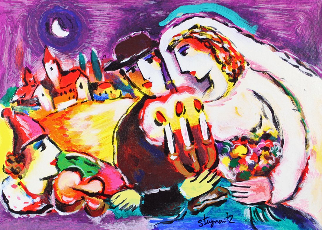 ZAMY STEYNOVITZ EMBELLISHED SERIGRAPH ON CANVAS (1 of 3)