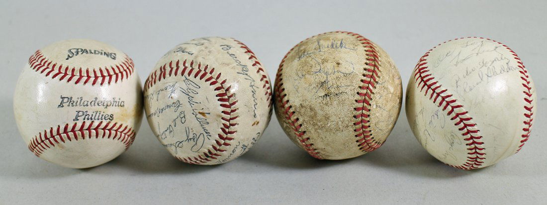 (4) AUTOGRAPHED BASEBALLS (1 of 9)
