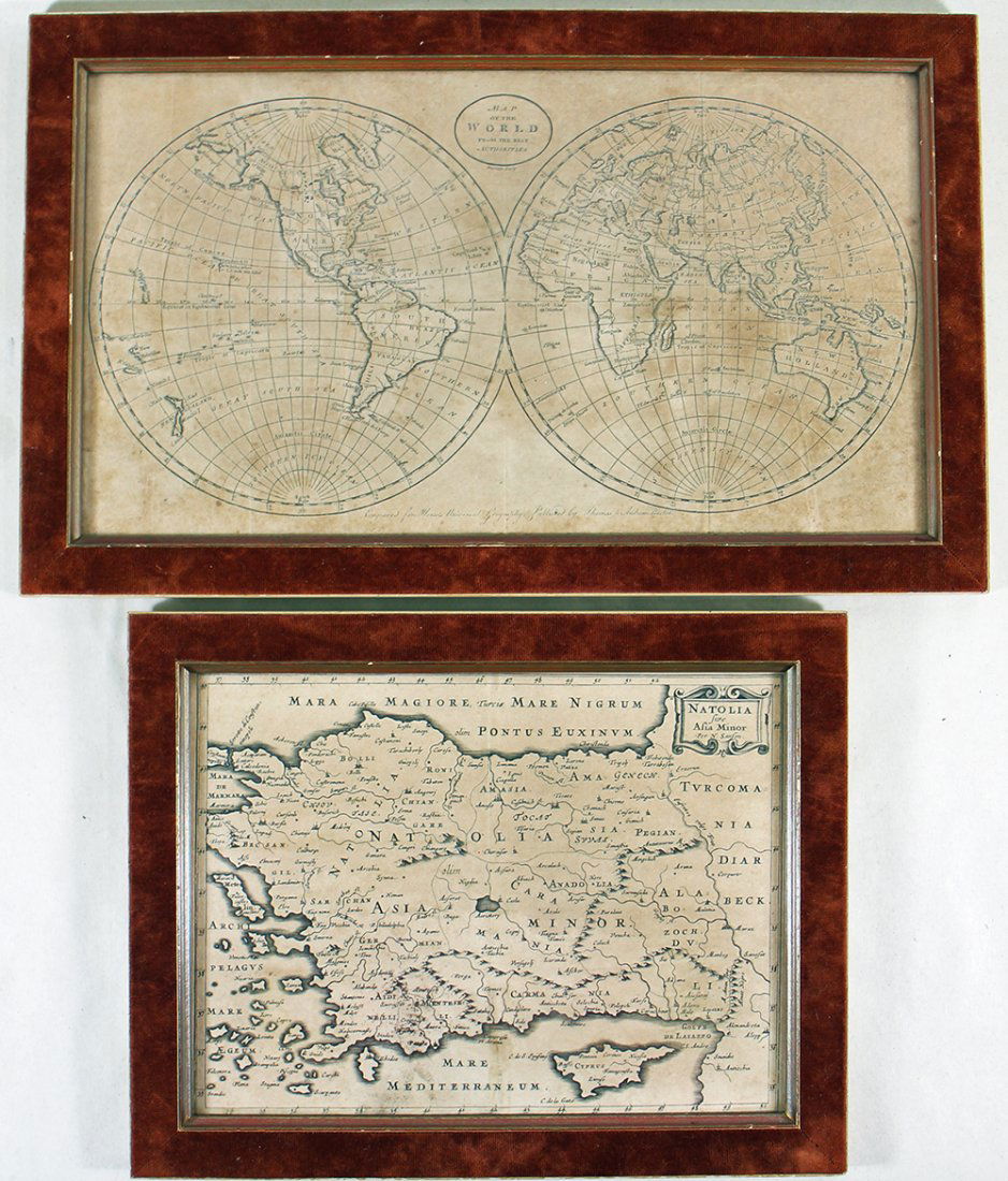 (2) ANTIQUE FRAMED MAPS (1 of 3)