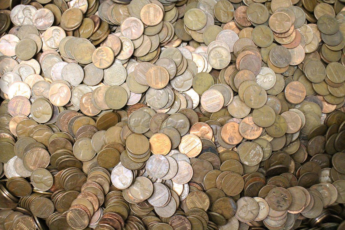 10,000 + WHEAT & MEMORIAL PENNIES (1 of 2)