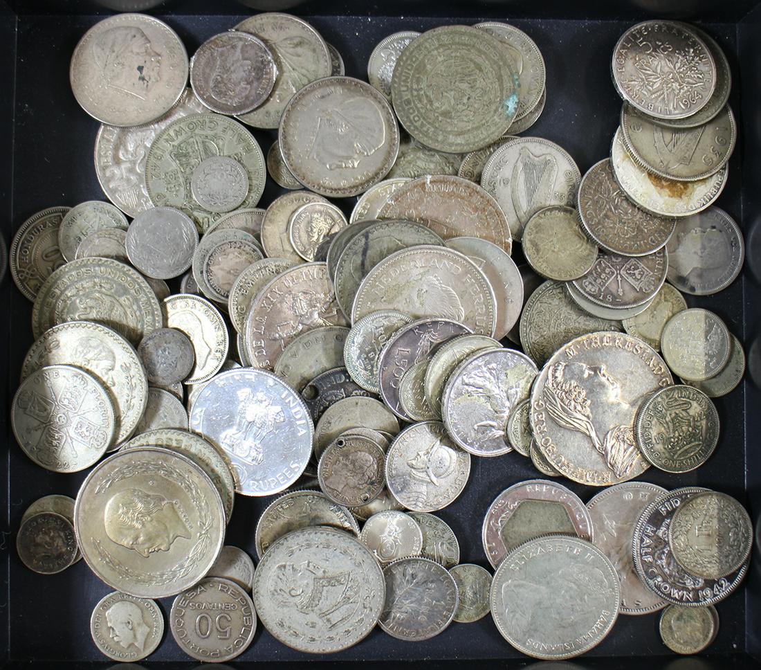 30 OUNCES OF SILVER FOREIGN COIN COLLECTION (1 of 2)