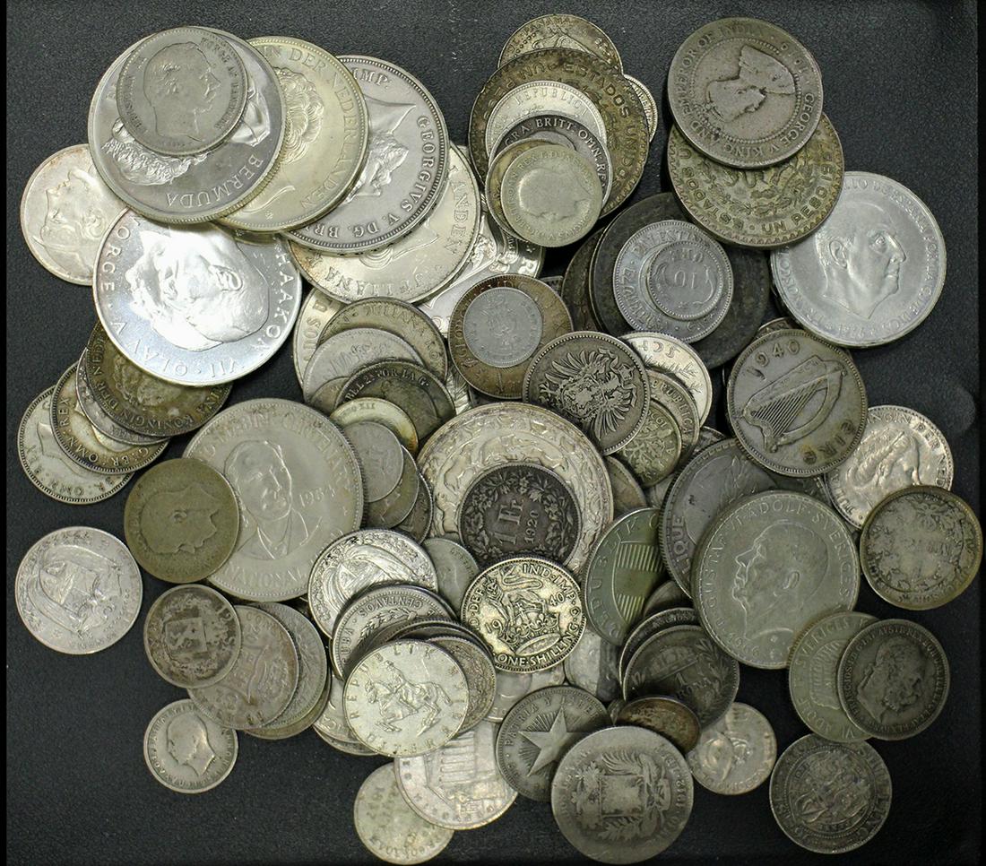 31 OUNCES OF SILVER FOREIGN COIN COLLECTION (1 of 4)