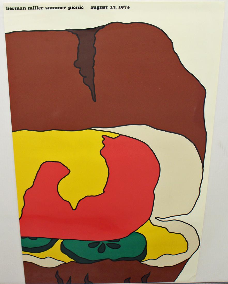 HERMAN MILLER 1973 SUMMER PICNIC POSTER (1 of 4)