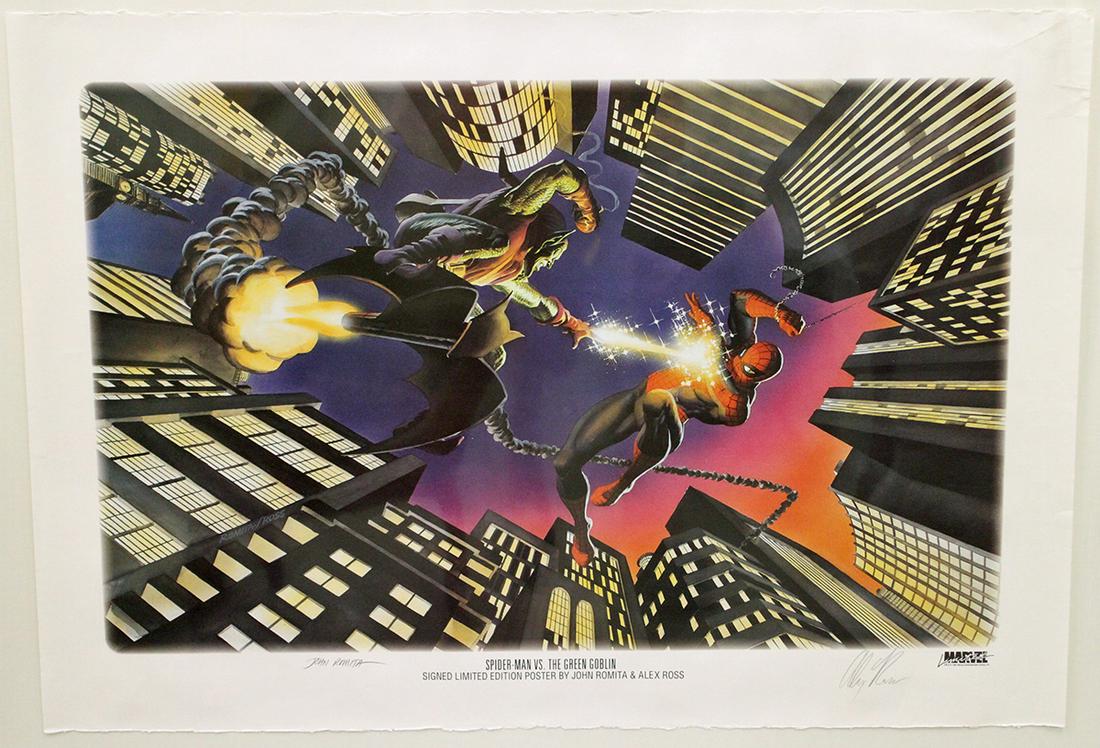 1995 SPIDER MAN VS GREEN GOBLIN POSTER JOHN ROMITA (1 of 4)