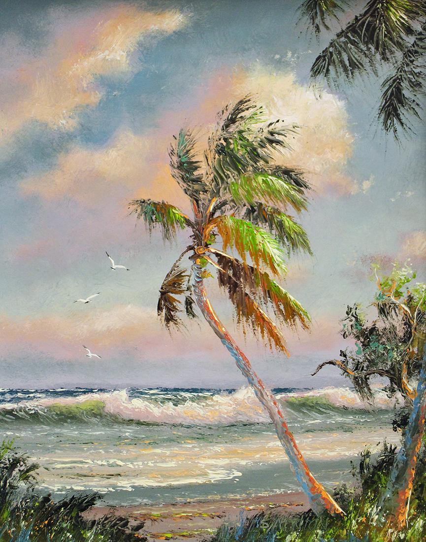 SAM NEWTON HIGHWAYMEN FLORIDA BEACH PAINTING (1 of 4)