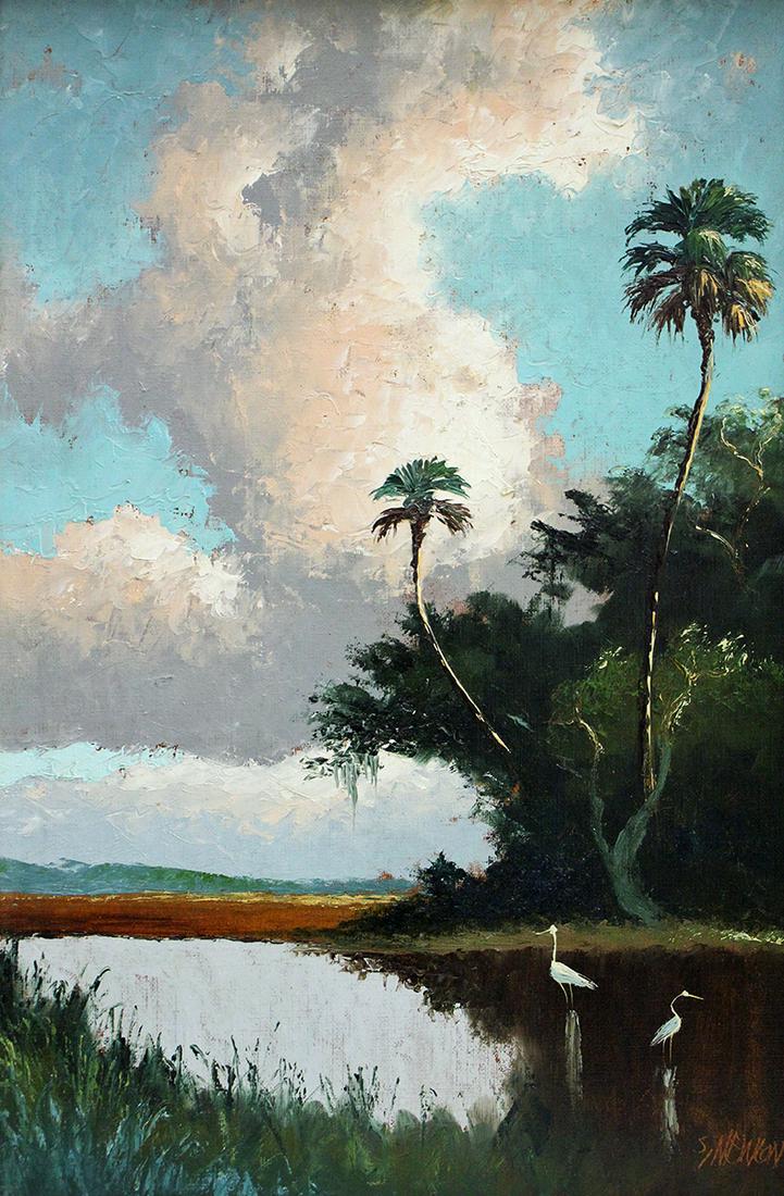 SAM NEWTON HIGHWAYMEN FLORIDA BACKWOODS PAINTING (1 of 4)