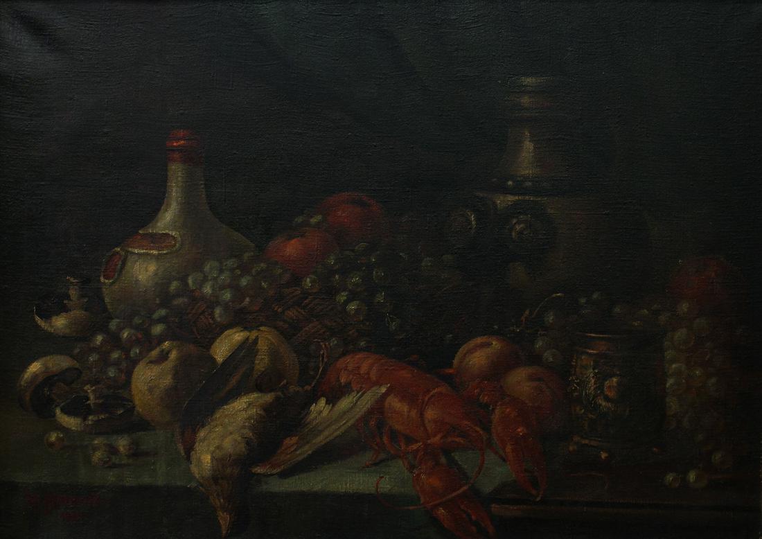 "THE LOBSTER KILL" OIL ON CANVAS 1924 (1 of 5)