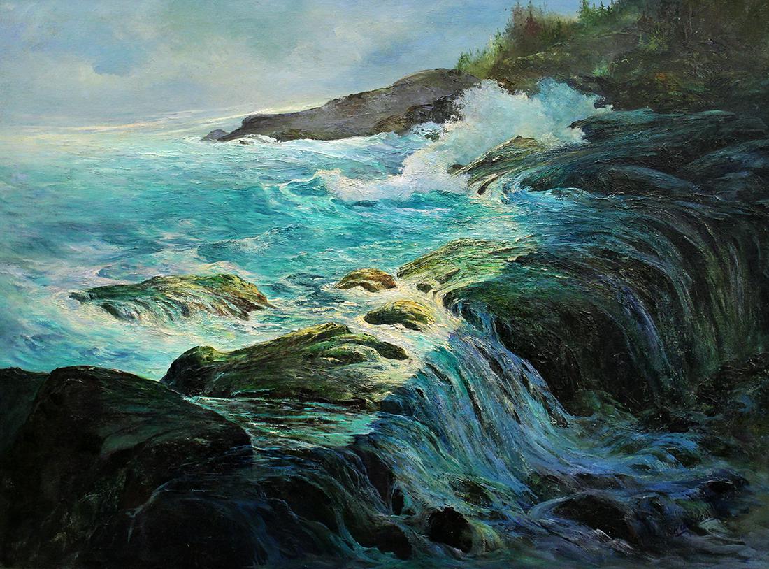 RUBY KENT SEASCAPE PAINTING (1 of 6)