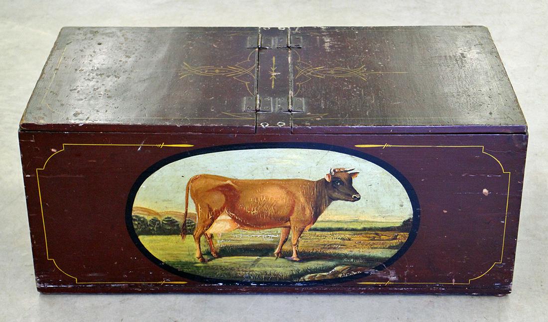 J.W.M. HAND PAINTED MILK CRATE (1 of 4)