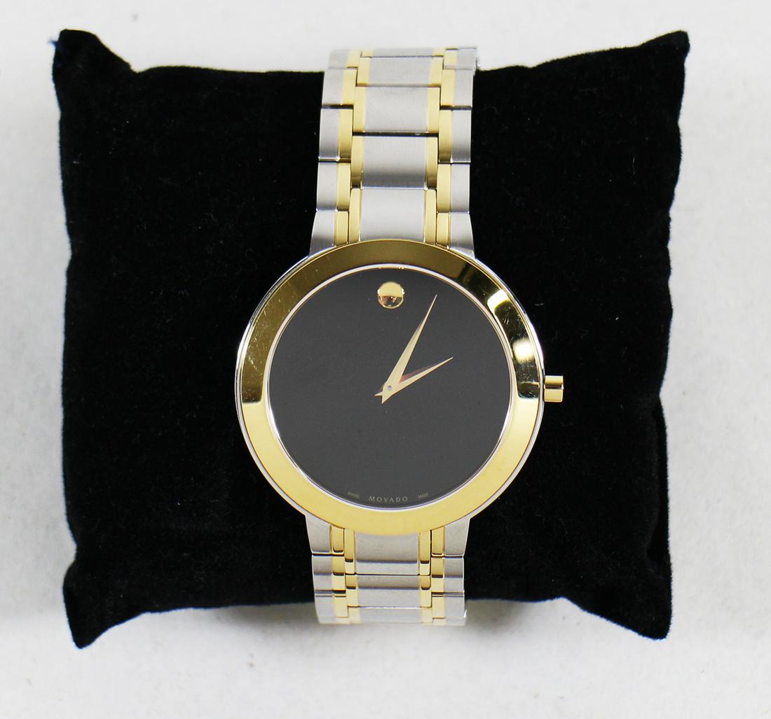 MEN'S MOVADO STIRI BLACK DIAL WATCH (1 of 4)