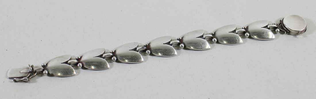 GEORG JENSEN STERLING TULIP BRACELET DENMARK #93 (1 of 3)