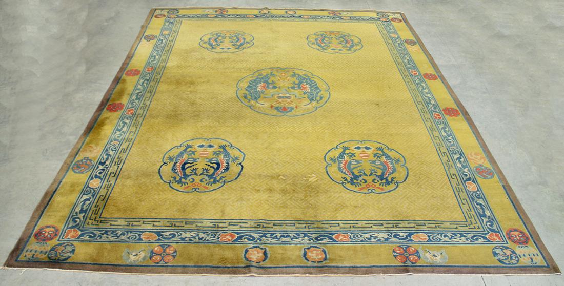 LARGE SAMARGHAND CHINESE RUG - 15' 7" x 12' 1" (1 of 5)