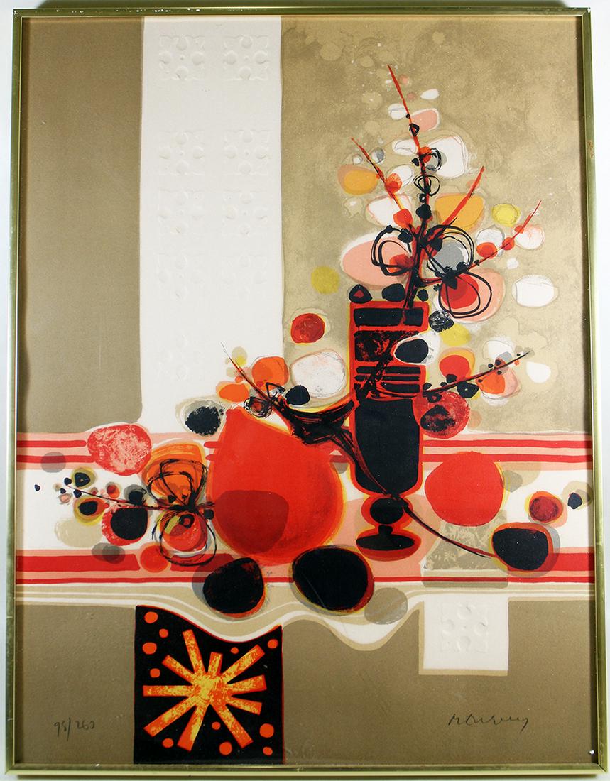 ABSTRACT LITHOGRAPH SIGNED & NUMBERED (1 of 2)